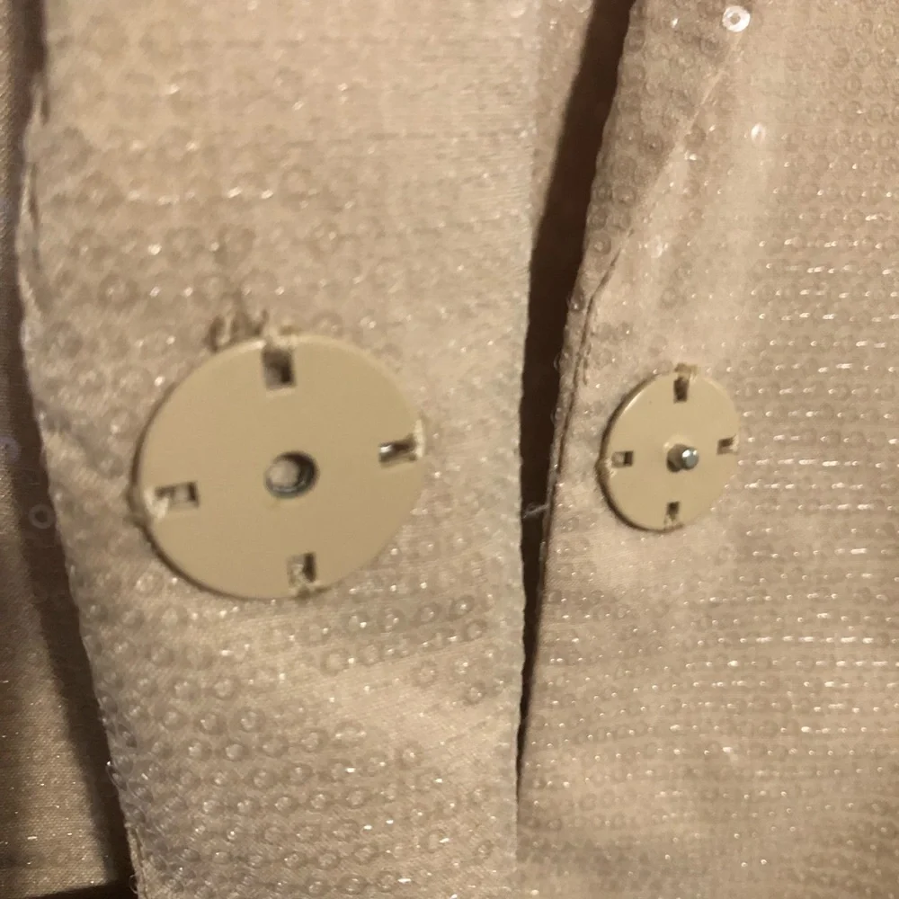 A New Day N.W.T. Elegant Sequin Beige Light Tan Blazer & Skirt Set. Light Tan - Picture 6 of 8
